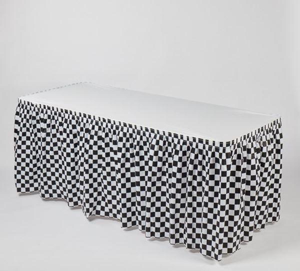 Printed Disposable/Reusable Kwik-Skirt Table Skirt - Pack of 10