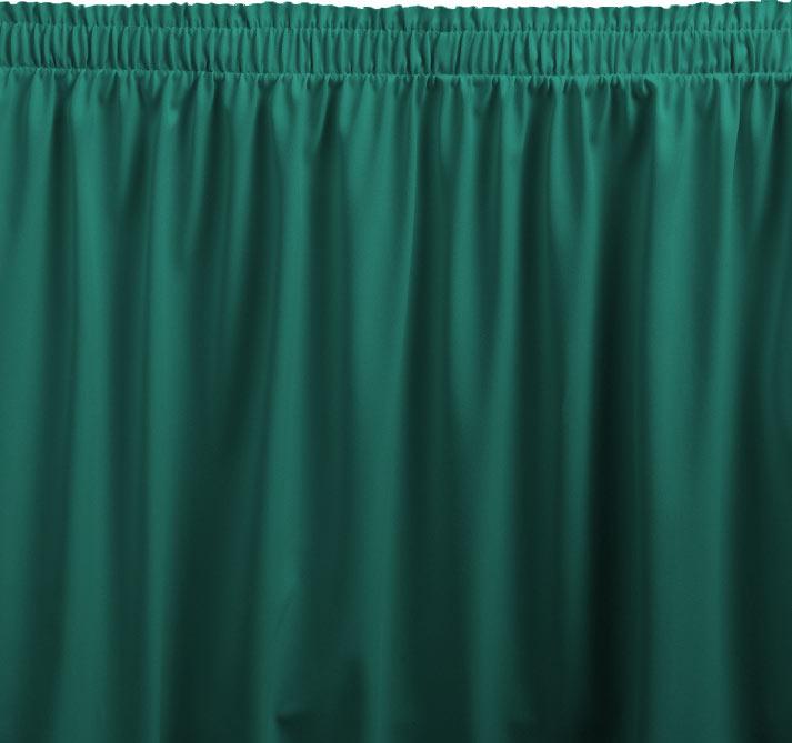Shirred Table Skirting with Wyndham Fabric