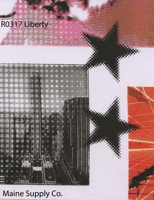 Restaurant Quality Vinyl Tablecloth Roll w/ Liberty Print, R0317