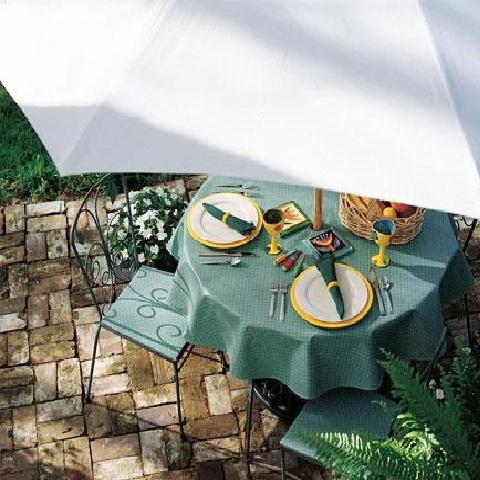 Heavy Duty Subtle Windowpanes Vinyl Tablecloth Roll w/ Flannel Backing, S9806