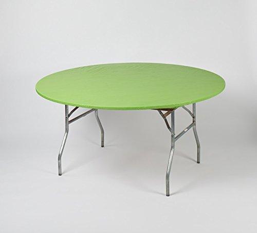 Solid Colored Kwik-Covers Plastic Fitted Round Table Covers