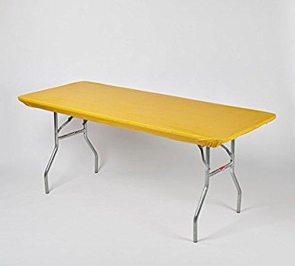 Solid Colored Kwik-Covers Rectangular Plastic Fitted Table Covers