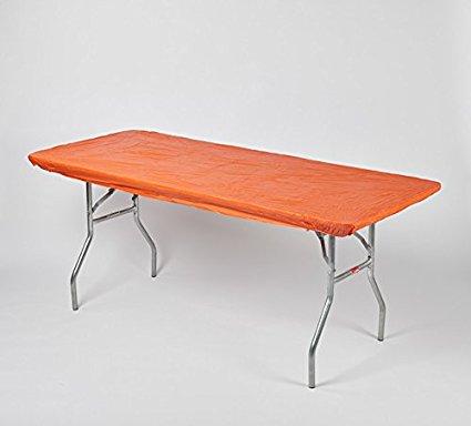 Solid Colored Kwik-Covers Rectangular Plastic Fitted Table Covers