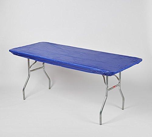 Solid Colored Kwik-Covers Rectangular Plastic Fitted Table Covers