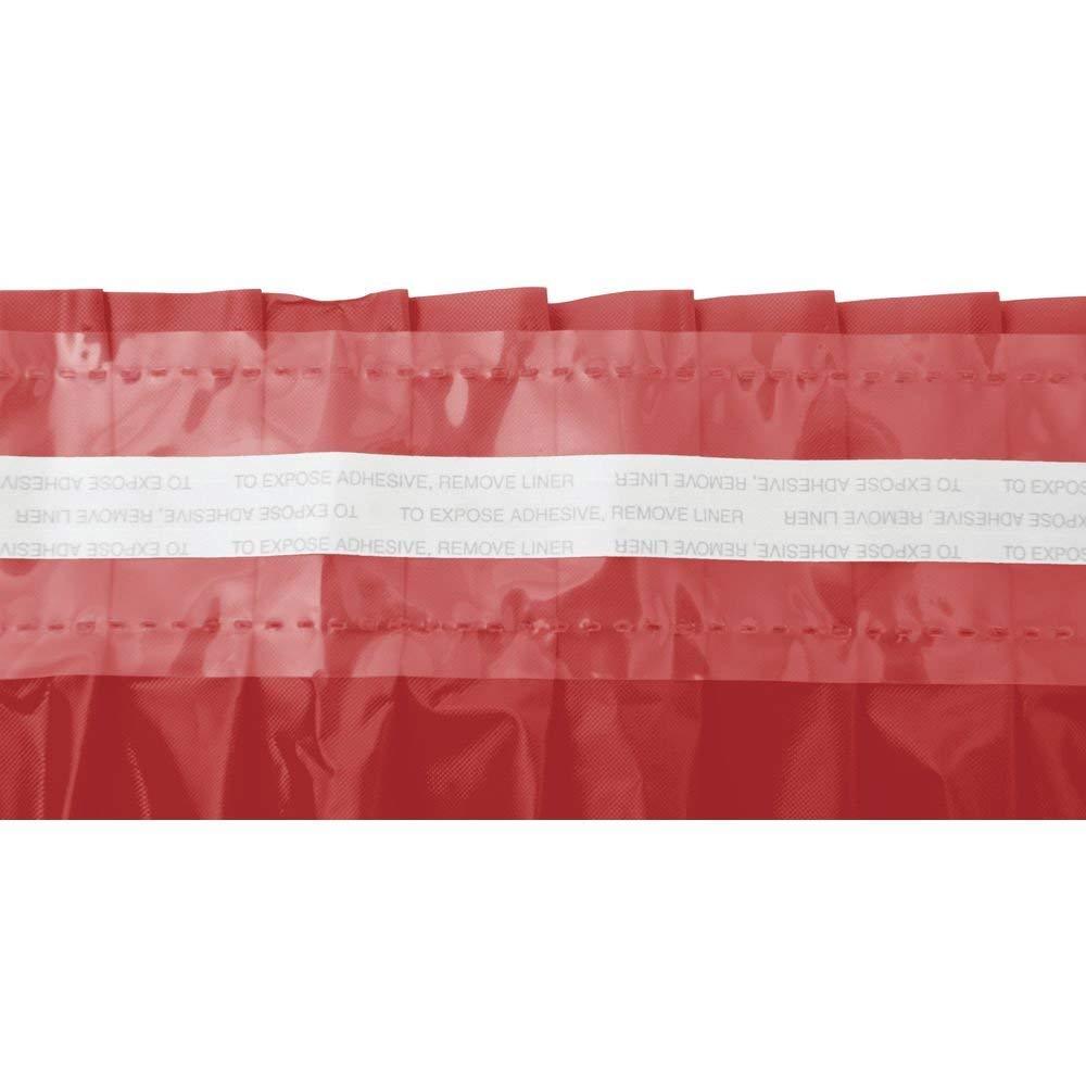 Solid Color Pleated Plastic Table Skirt Pack of 6