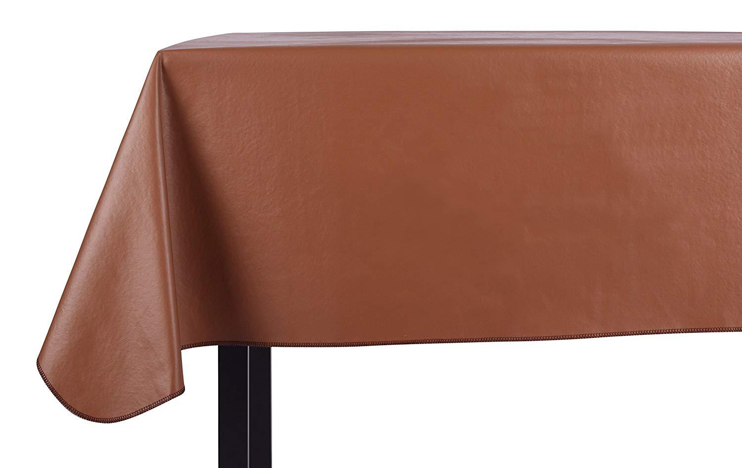 Nova Leather Look Heavy Duty Vinyl Tablecloth