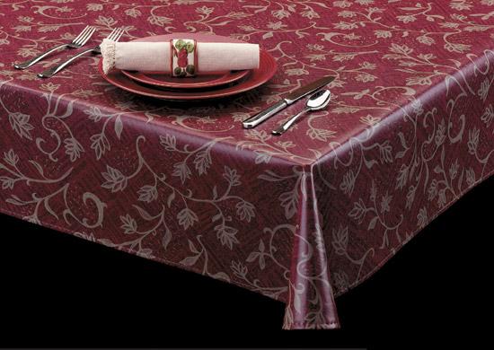 Heavyweight Climbing Vines Vinyl Tablecloth Roll w/ Flannel Backing, S9824