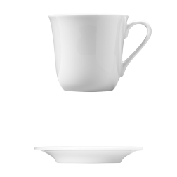 Corby Hall Synergy Cup, Tall 8 fl oz (237 ml) &amp; Saucer Narrow Rim 6 1/4 in (15.8cm)