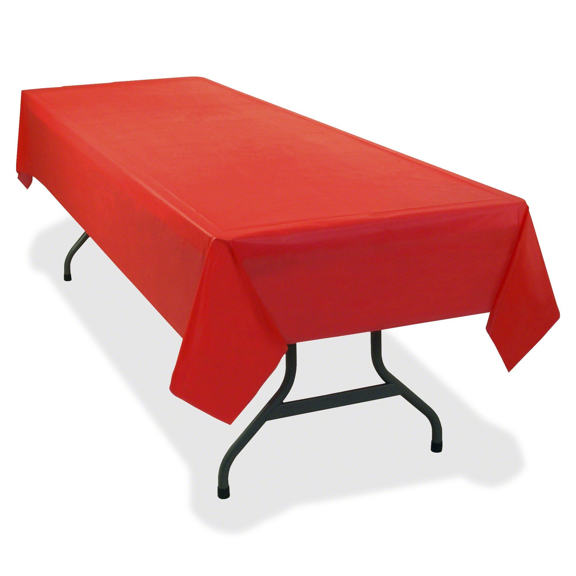 Solid Color Heavyweight Plastic Table Covers - Pack of 24