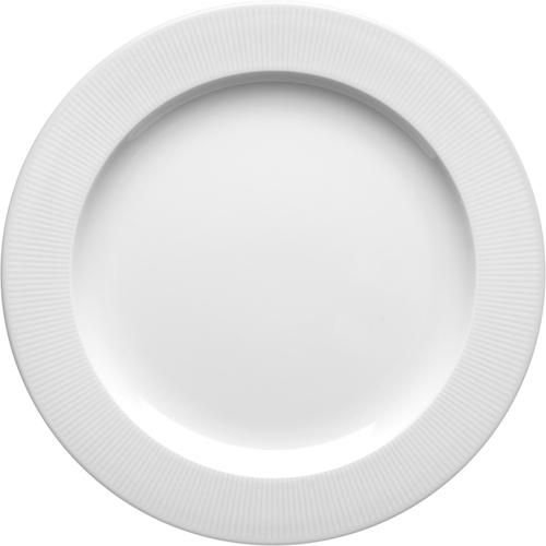 Raio porcelain dinerware collection - medium round plate from Corby Hall