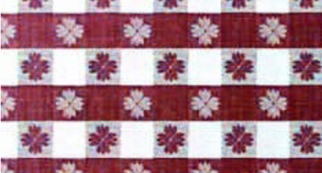 Restaurant Quality Tavern Check Vinyl Tablecloth Roll w/ Flannel Back