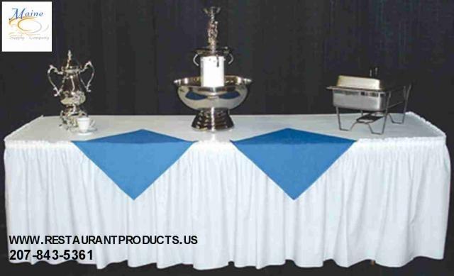 Solid Colored Disposable/Reusable Kwik-Skirt Table Skirt- Pack of 10
