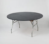 Black Kwik-Covers Banquet & Round Plastic Fitted Table Covers