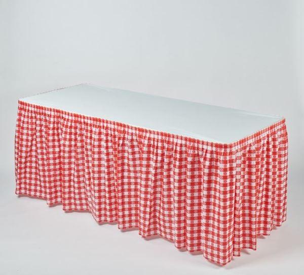 Printed Disposable/Reusable Kwik-Skirt Table Skirt - Pack of 10