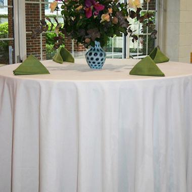 White Premier Spun Poly Tablecloth