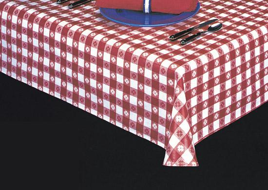 Heavyweight Uncommon Checks Laminated Vinyl Tablecloth Roll, S1226
