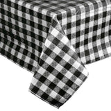 Economy Tavern Check w/ Flower Vinyl Tablecloth
