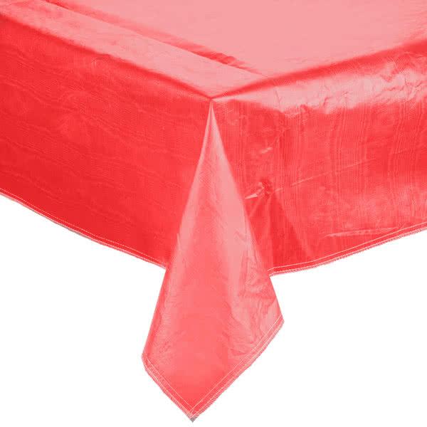 Solid Color Vinyl Tablecloth w/ Flannel Back