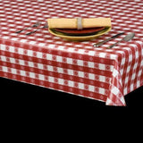 Heavy Duty Tavern Check Vinyl Tablecloth w/ Flannel Backing, S9802