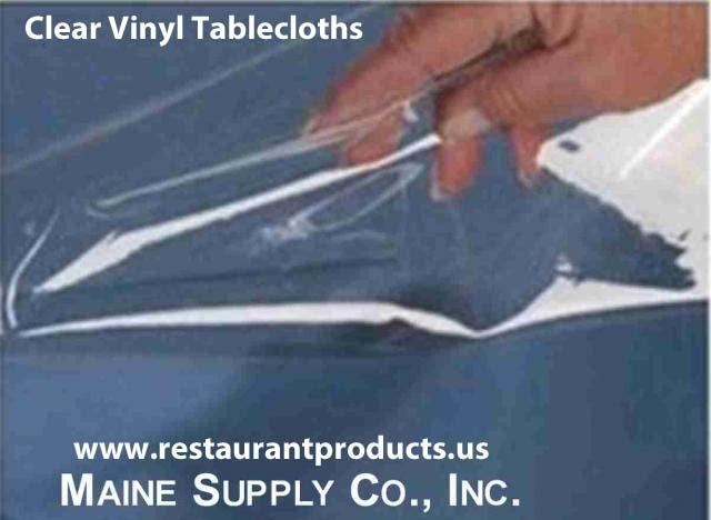 Clear Vinyl Tablecloth Rolls, 6 Gauge