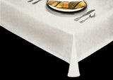 Heavy Duty Purely White Laminated Vinyl Tablecloth Roll, S2013