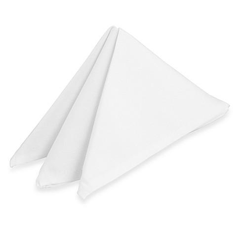 White Premier Spun Poly Napkins