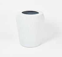 White Fitted Plastic Can Covers - Kwik-Can