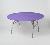 Solid Colored Kwik-Covers Plastic Fitted Round Table Covers