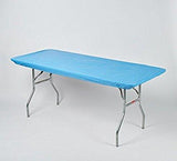 Solid Colored Kwik-Covers Rectangular Plastic Fitted Table Covers