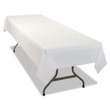 White Biodegrable Plastic Banquet Table Covers 2 Dz.