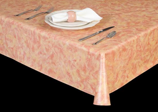 Heavy Duty Rag Painting Faux Finish Vinyl Tablecloth Roll w/ Flannel Backing, S6119