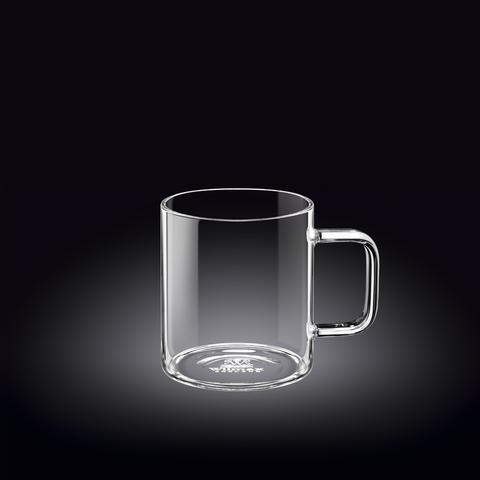 Thermo Single Wall Glass Mug Wilmax, Pack of 6