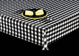 Heavyweight Purely Plaid 1" Check Vinyl Tablecloth w/ Flannel Backing, S9811
