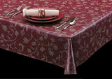 Heavy Duty Climbing Vines Print Vinyl Tablecloth w/ Flannel Backing, S9824