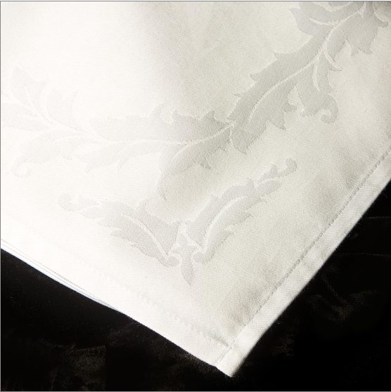 Cotton Blend Baroque Beauty Damask Table Linens