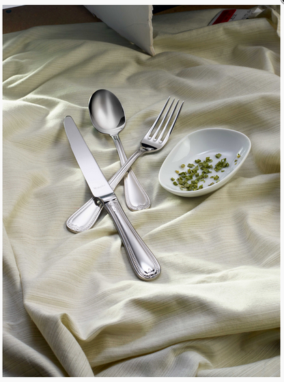 French Leaf Premium Stainless Steel Flatware Collection, Corby Hall
