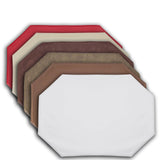 Nova Solid Color Vinyl Placemats with Mitered Corners 1 Dz.