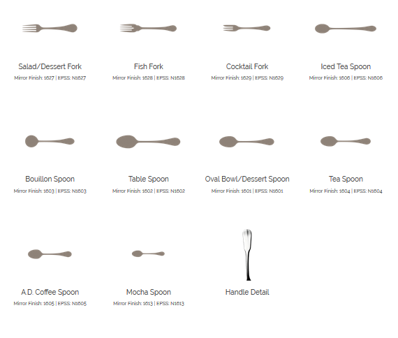 Orly Stainless Steel Flatware Collection, Corby Hall