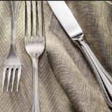 Perola Mirror Finish Stainless Steel Flatware, Corby Hall