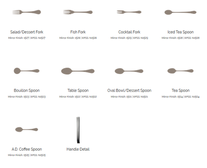 Balmoral Premium Stainless Steel Flatware Collection, Corby Hall