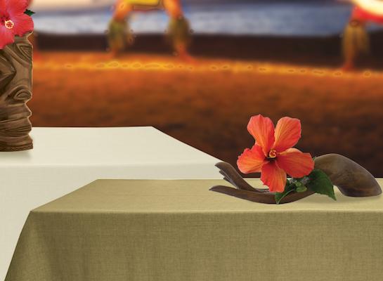 Havana Faux Burlap Linen Tablecloth 1 Dz.