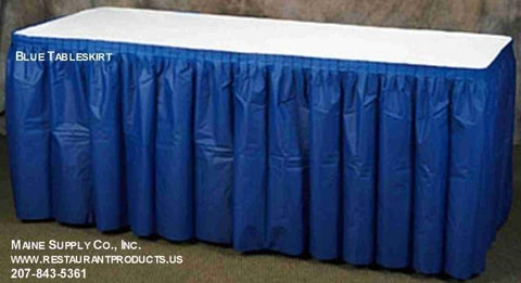 Solid Colored Disposable/Reusable Kwik-Skirt Table Skirt- Pack of 10