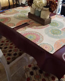 Brown flexa vinyl tablecloth