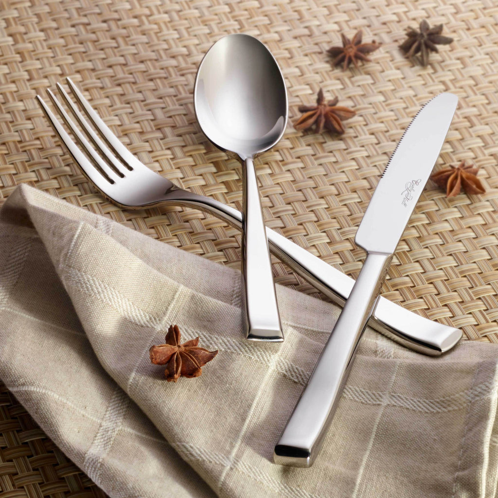 Oslo Mirror Finish Premium Stainless Steel Flatware Collection, Corby Hall