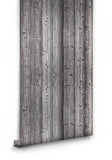 Saltwashed wood look wallpaper