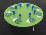Solid Colored Kwik-Covers Plastic Fitted Round Table Covers