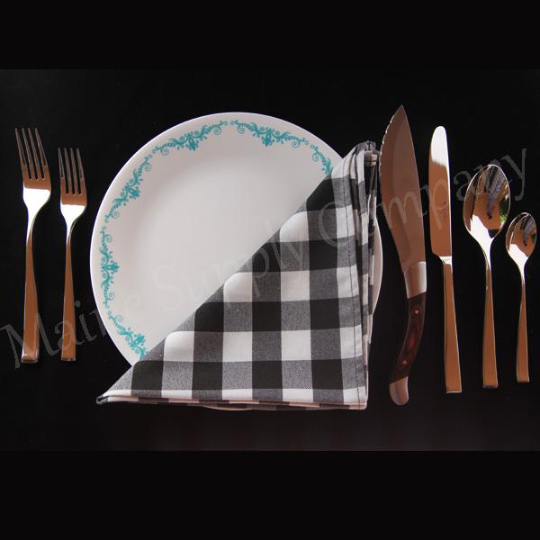 Oslo Stainless Steel 60-Piece Flatware Set w/ Tomahawk Steak Knife Set, Corby Hall