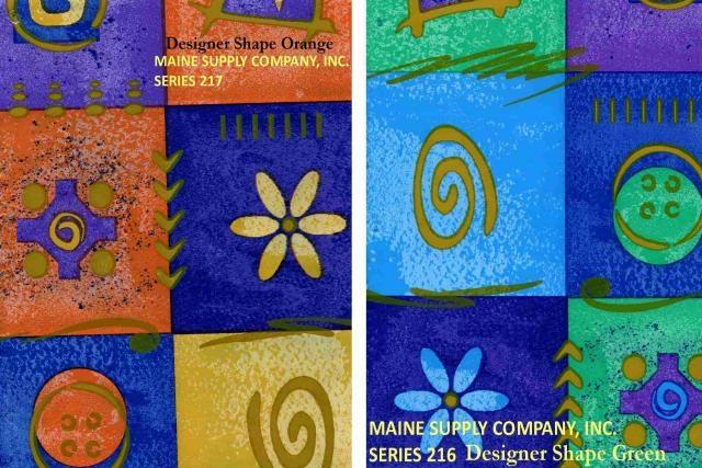 Restaurant Quality Designer Shape Vinyl Tablecloth Roll