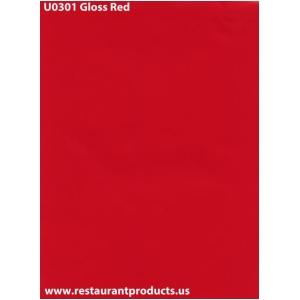 Gloss Red Restaurant Quality Vinyl Roll w/o Flannel Backing, 20-Yard, U0301