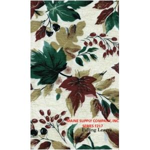 Restaurant quality Vinyl Tablecloth Roll w/ Falling Leaves Print, F0217